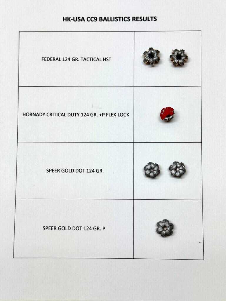 Photo showing recovered bulletsq