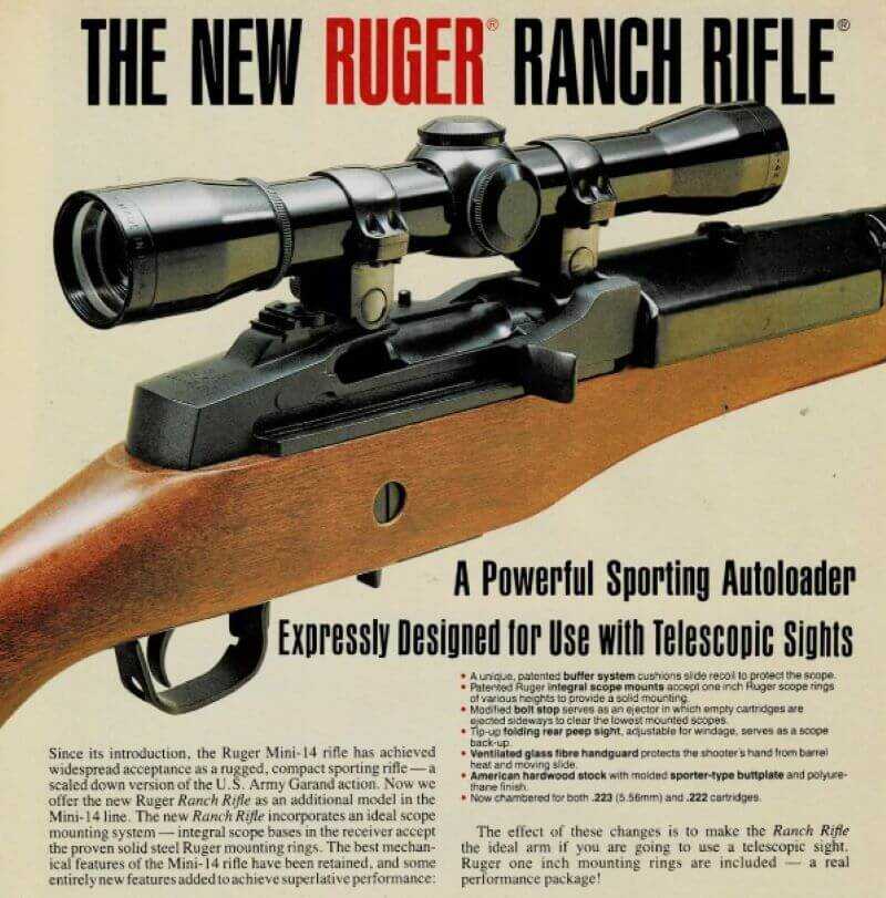 ruger ranch rifle advertisement