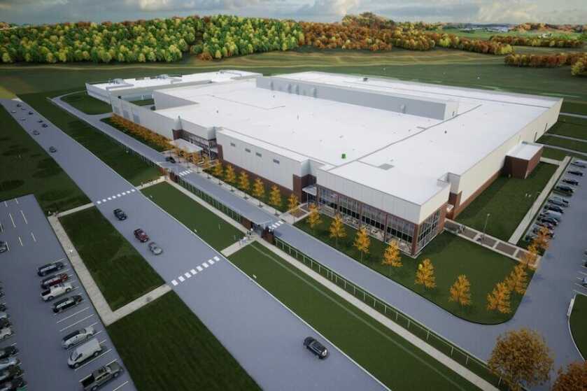 A mock-up of the 6.8mm ammunition plant.