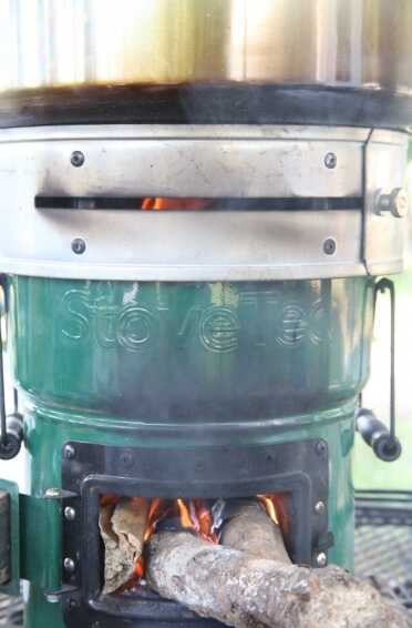 Prepping 101: Rocket Stove Canning In order to maintain the hard boil required by a canner, you need a raging fire with plenty of air. In a Rocket Stove that is still only a little fuel, and the StoveTec heat ring helps a lot with this stove.
