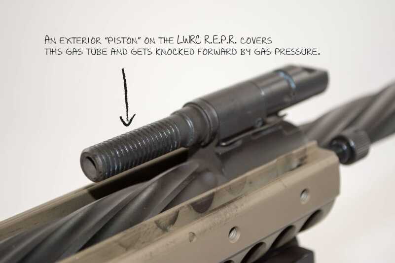 This is as far as dirty gas gets on this particular pistol operated rifle.