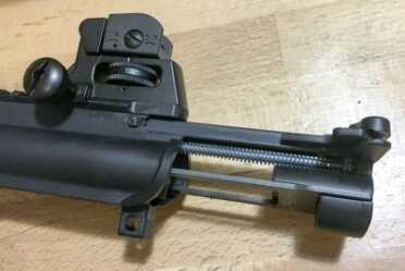 Review: Smith & Wesson M&P 15-22 Performance Center Rifle Once the upper receiver is opened, the bolt assembly and charging handle pull out easily.