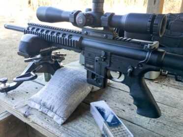 Review: Smith & Wesson M&P 15-22 Performance Center Rifle For accuracy testing, I mounted this Hawke Optics 10x scope.