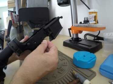 Full Auto Speeds - No NFA or Bumpfire - Franklin Armory Binary Firing System Installation & Full Review Step 3: When installed properly, the housing should line up with the pin holes so that the pins can be pushed in by hand. Do not hammer them home, but rather go back and work with the rings and shims as needed.