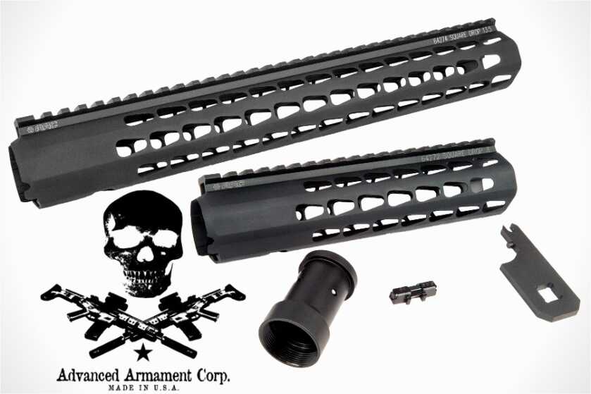 SquareDrop by AAC: KeyMod Compatible Honey Badger Handguards squaredrop-aac-advanced-armament-keymod