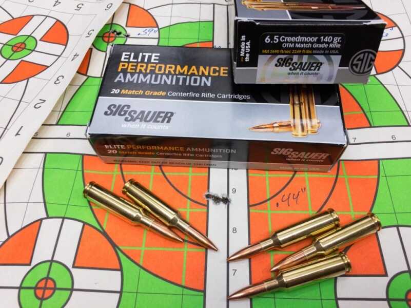 Is Your Rifle More or Less Accurate with a Suppressor? Sig Sauer's brand new 6.5mm Creedmoor OTM Match Grade ammo shot like a champ from the Masterpiece Arms MPA BE Lite rifle. This is a five-shot group from 100 yards.