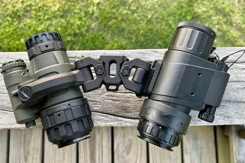 Panoramic Night Vision Mount? Nocturne Industries Tanto and InfiRay MH25 on Panobridge mount