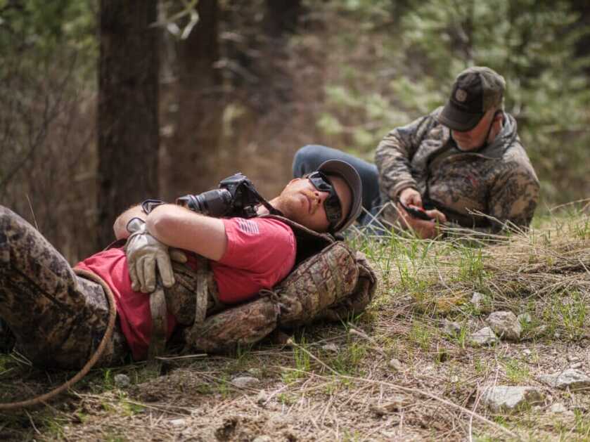 Fireside Stories: How I Killed My Smallest Bull Elk on The Best Tag I've Ever Had - Part 1 of 3 Two hunters sleep while in the woods.