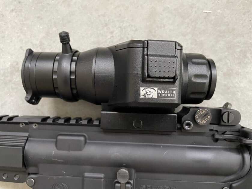 3 - Heating Seeking Optic: Sight Mark Wraith Mini Thermal Sight Mark Wraith Mini Thermal on cement