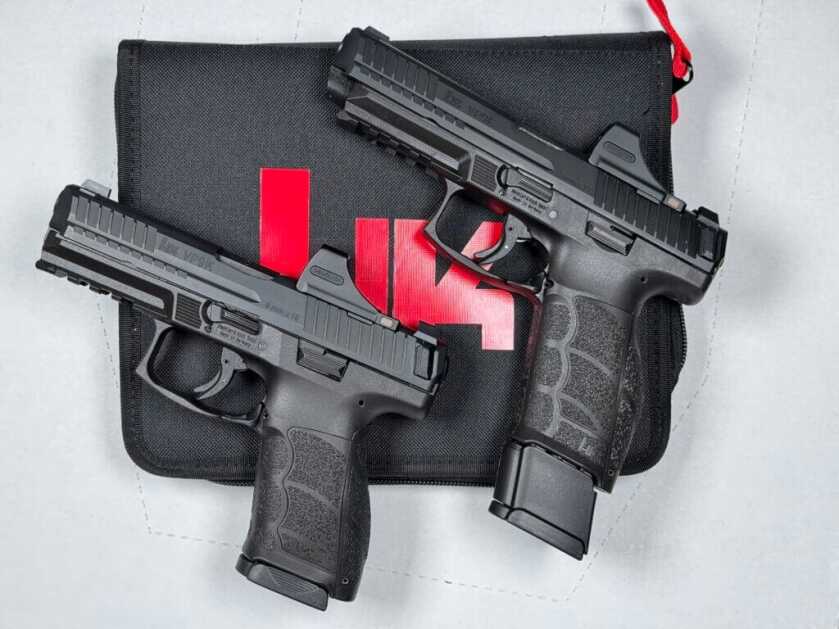 VP9 A1 K and F models shown together on a red and black case