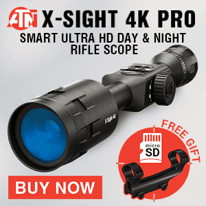 Get the Best Day/Night Scope on the market, 4K Sensor, HD Video Record, Ballistic Calc, plus many more features.  For a limited time get a FREE Set of Electronic Earmuffs with purchase plus Free Shipping. 