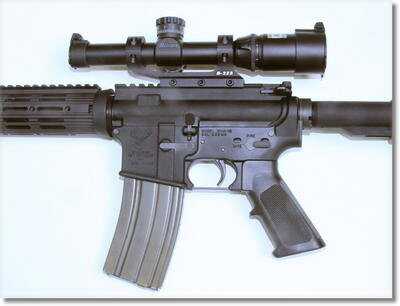 The 1-4 power model mounted on our STAG Arms Model 3