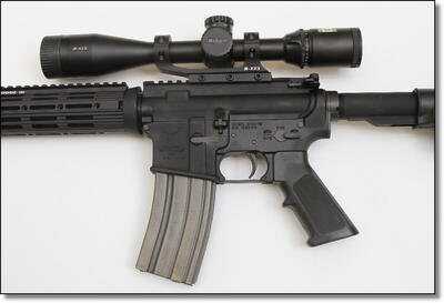 Our review scope is the flagship 3-12 power M-223, that here is mounted on a STAG Arms Model 3 with integrated rails. Note that the M-223 mount is free through May of 2011 with a special promotion from Nikon. If you miss the promotion, buy the mount anyway. It is far better than random cheap scope rings and will make your AR-15 package look, feel , and perform like the advanced weapons system It was created to be. 