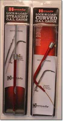 The gauge comes in both a straight version for bolt and most other rifles, and a bent version for lever guns and others that don't have a way to measure straight from the back of the bore The gauge comes in both a straight version for bolt and most other rifles, and a bent version for lever guns and others that don't have a way to measure straight from the back of the bore