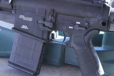 The SIG716 uses the same short stroke system as the SIG516, but in 7.62 NATO (.308 Winchester). It is one of many new rifles this year in the AR-15 platform, with AR hardware, that is a step up in ballistics. The 716 will be a welcome addition in this class of rifle, with a hefty improvement over standard gas impingement AR design.