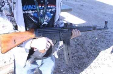 This full weight replica should satisfy the tastes of collectors and enthusiasts who can't get a real one. It doesn't feel at all like a .22 to heft it, but it of course has no kick whatsoever.