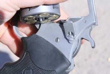 A fringe benefit of the design of this gun is that the rounds won't fall out should you have to reload in a gunfight with a bad case of tunnel vision. But you do have to get used to using the ejector to get out the empties. If you don't, the rim recess can "jump" the ejector and hang up the gun.