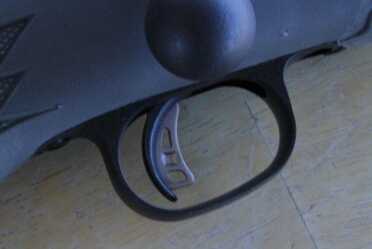 The Hog Hunter has the Savage Accutrigger, which makes it much safer to carry through tough terrain, and you still have a nice light and crisp trigger pull.