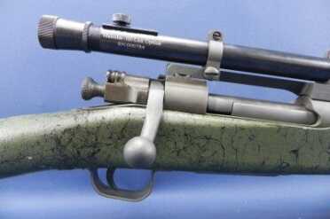 Bolts are new, un-issued bolts made by the U.S. during World War II. The only modification is that Gibbs sweeps the bolt handle slightly so it clears the scope.