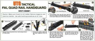 FN-FAL/L1A1 Quad Rail & Picatinny Rail System - Leapers UTG FN-FAL/L1A1 Quad Rail & Picatinny Rail System - Leapers UTG