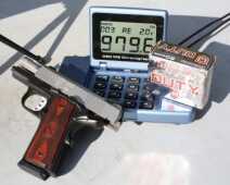 Springfield Armory EMP Micro-1911 .40 S&W - Range Report Critical Duty came in just under the box velocity of 1025 fps with the 175gr. Hornady FlexLock bullet.