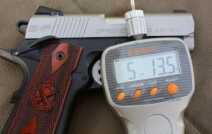 Springfield Armory EMP Micro-1911 .40 S&W - Range Report The trigger pull measure consistently just under 6lbs. It is very consistent and crisp.