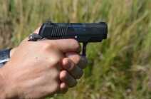 The XSP seems to disappear in large hands, but is still very shootable