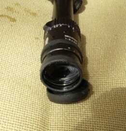 This photo was taken immediately after removing the scope from the water. Thanks to a hydrophobic coating, the water slid right of the lenses. I don’t think rain or snow is going to be a problem.