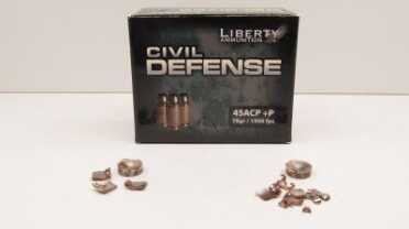 Liberty Ammunition—Civil Defense Line Review On the other hand, the 45 ACP +P load performed really well. The load easily exceeded published velocity specification.