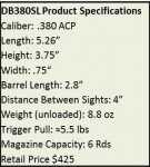 Diamondback Firearms DB380SL – New Gun Review