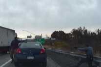INSANE Dashcam Footage Shows Roadside Shootout between Police, Suspect