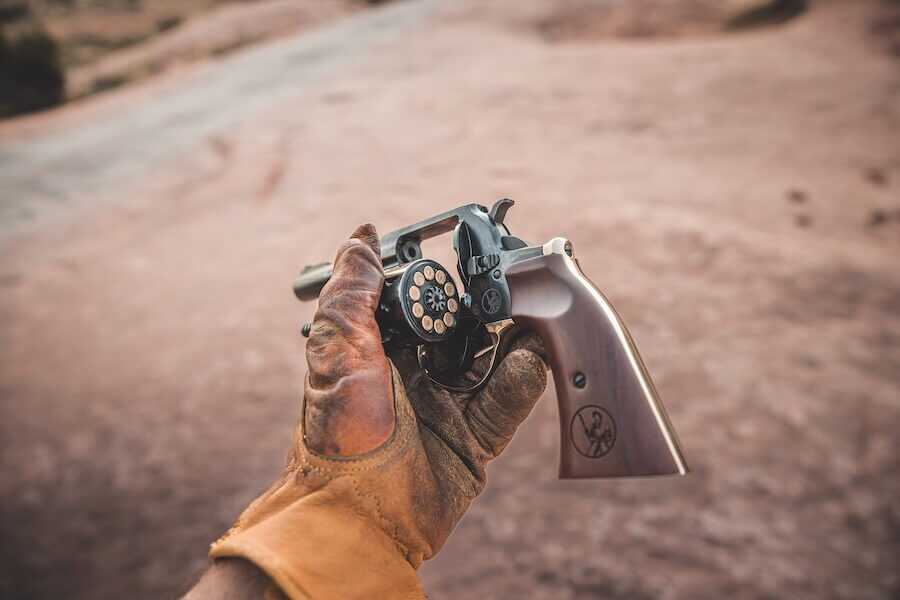A rimfire Golden Boy Revolver.