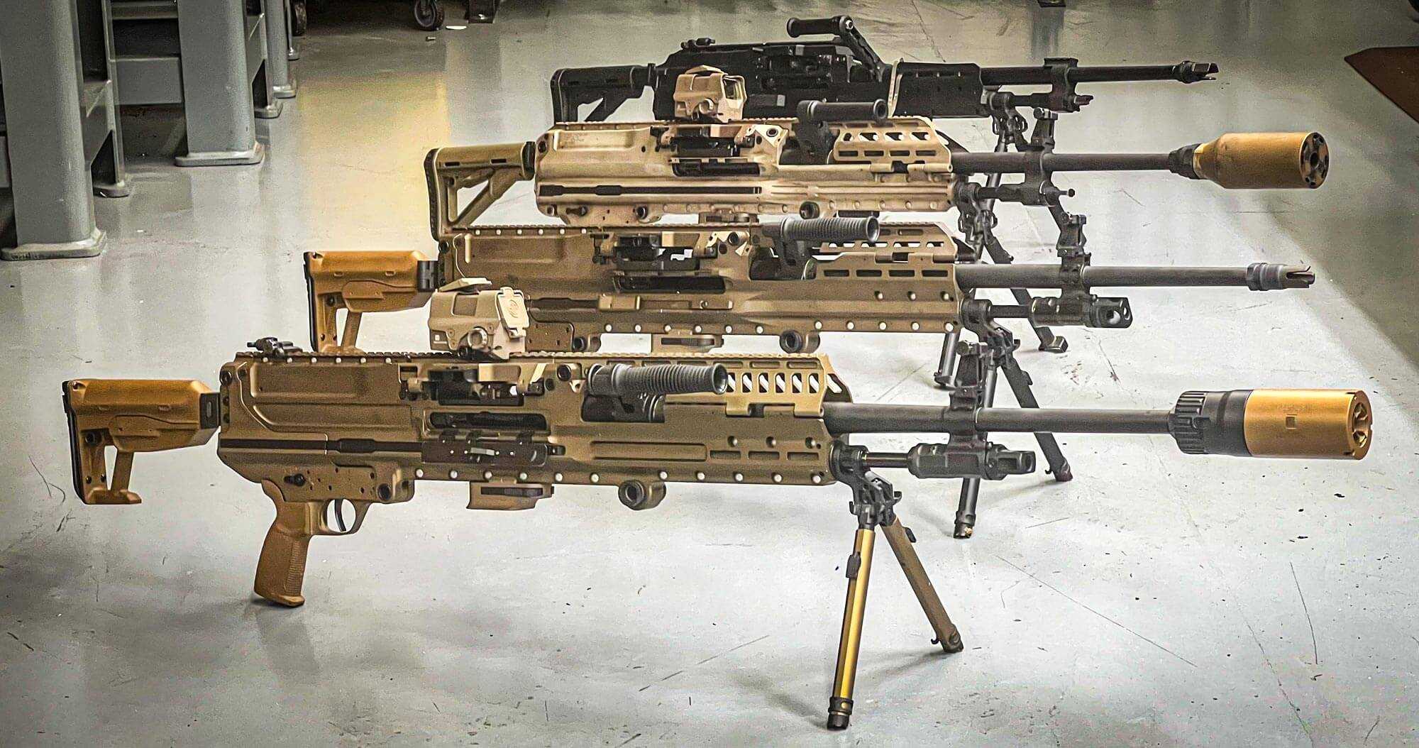 SIG machinguns lined up