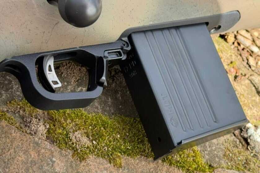 Rifle with magazine loaded