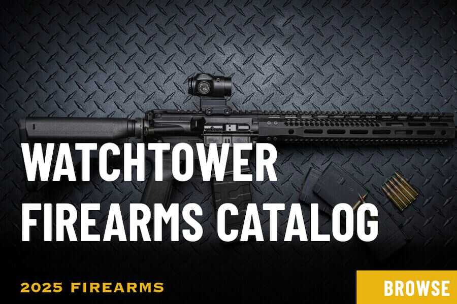 A screengrab of WatchTower Firearms Catalog.