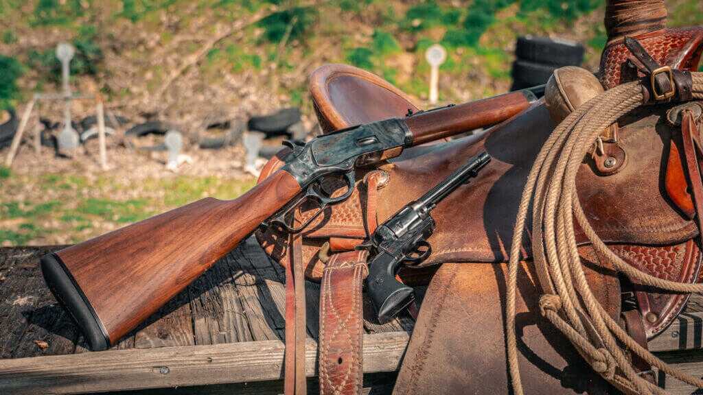 Taylor's & Company 1873 TC73 & TC9 on a saddle