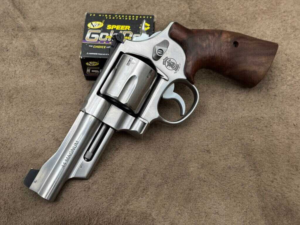 S&W 629 Mountain Gun left side profile showing tapered barrel and no-lock frame