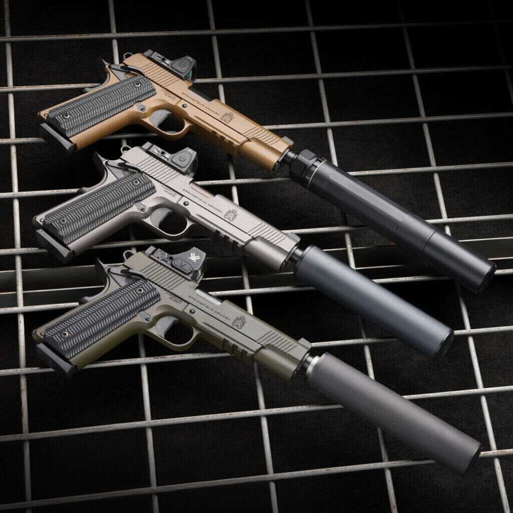 Three OAS 1911 Operator Pistols from Springfield Armory.