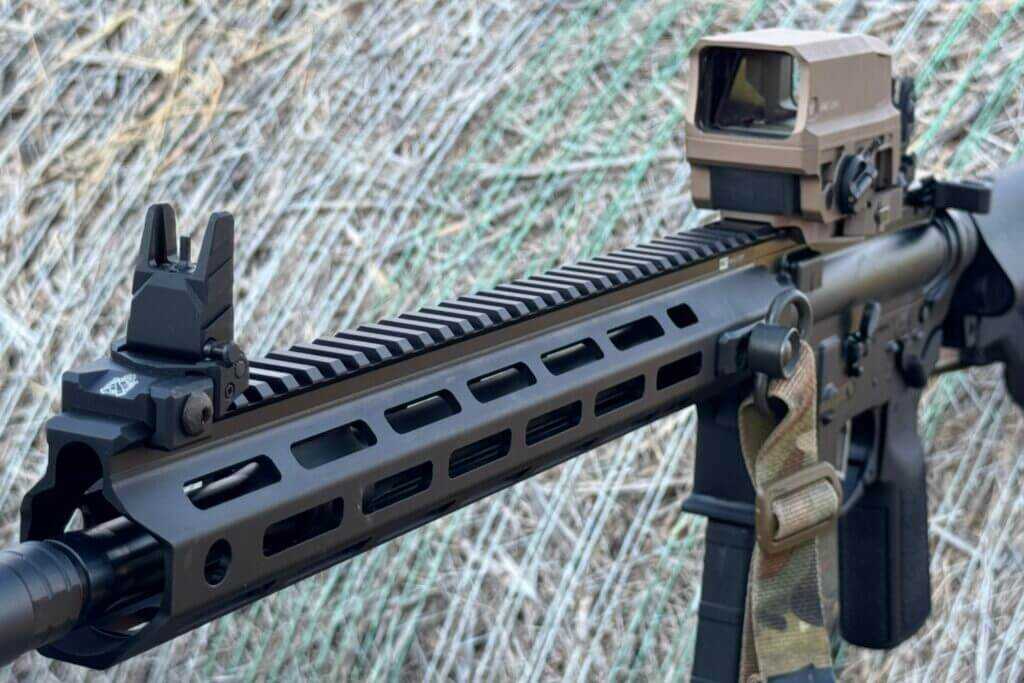 up close of handguard