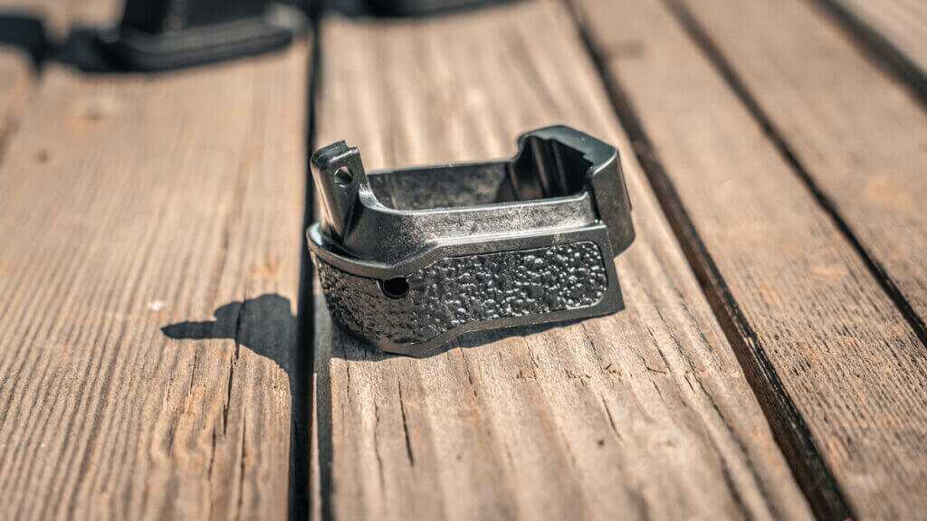 Archon Type B Gen 2 grip extension illustrating compact to full-size magazine fit and control.