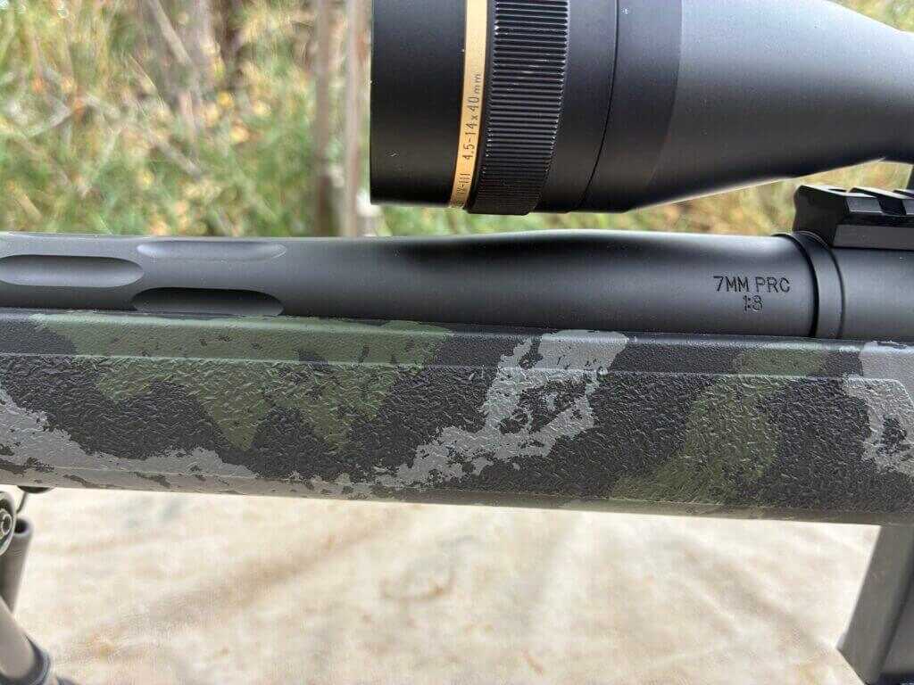 Weatherby 307 Range XP mag sporter barrel with rectangular flutes