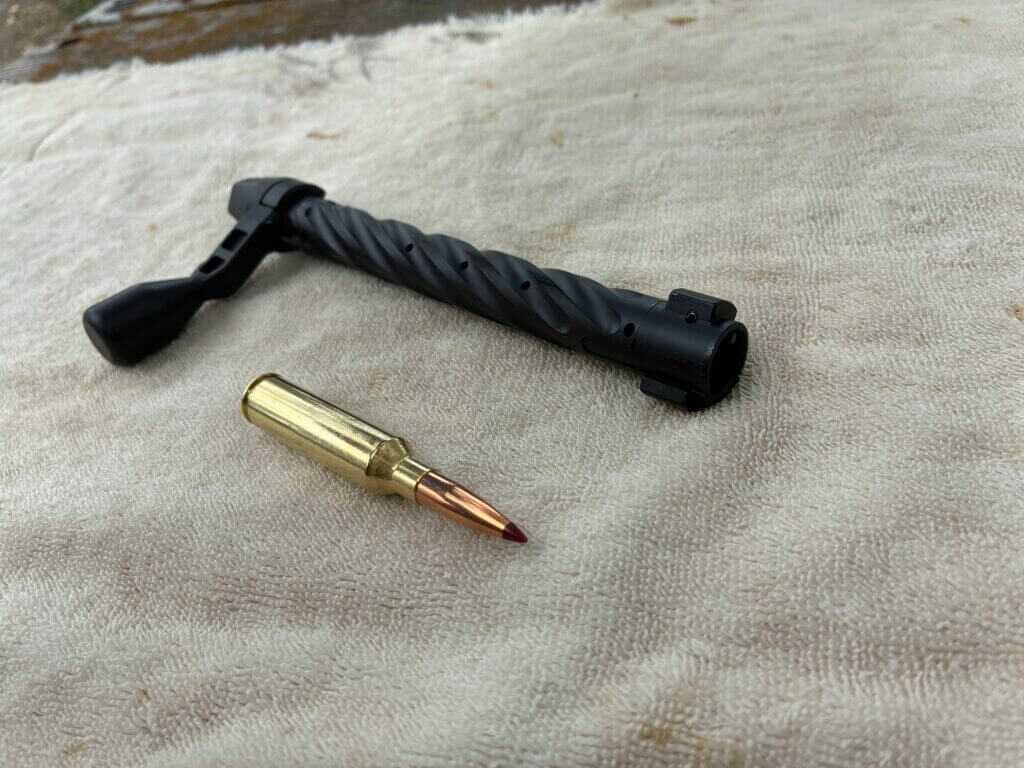 Weatherby 307 Range XP bolt with tool free disassembly