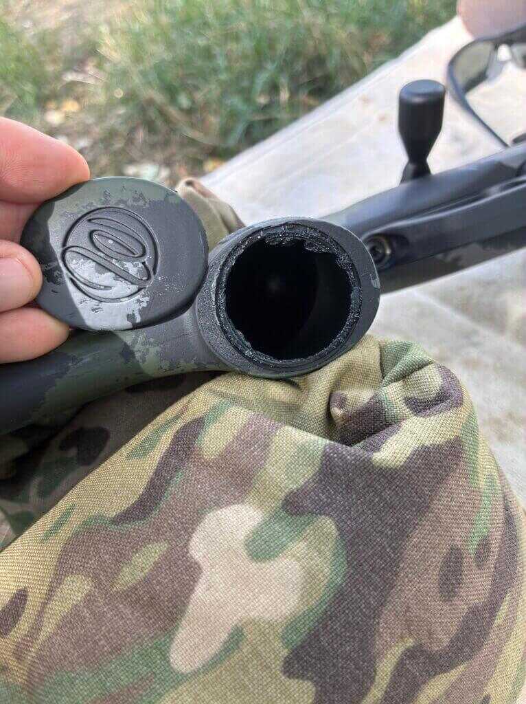 Weatherby 307 Range XP stock emblem piece came loose