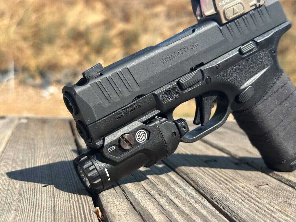 SIG FOXTROT2R beam pattern close target