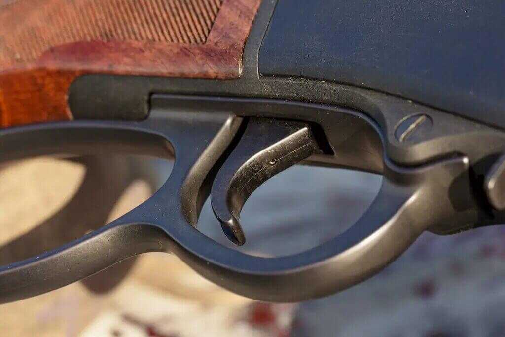 Henry Lever Action Supreme match-grade single-stage trigger inside large loop lever