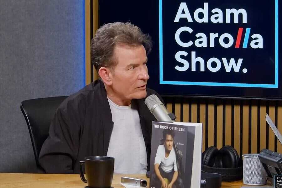 Charlie Sheen on the Adam Carolla podcast talking about the Kelly Preston shooting.