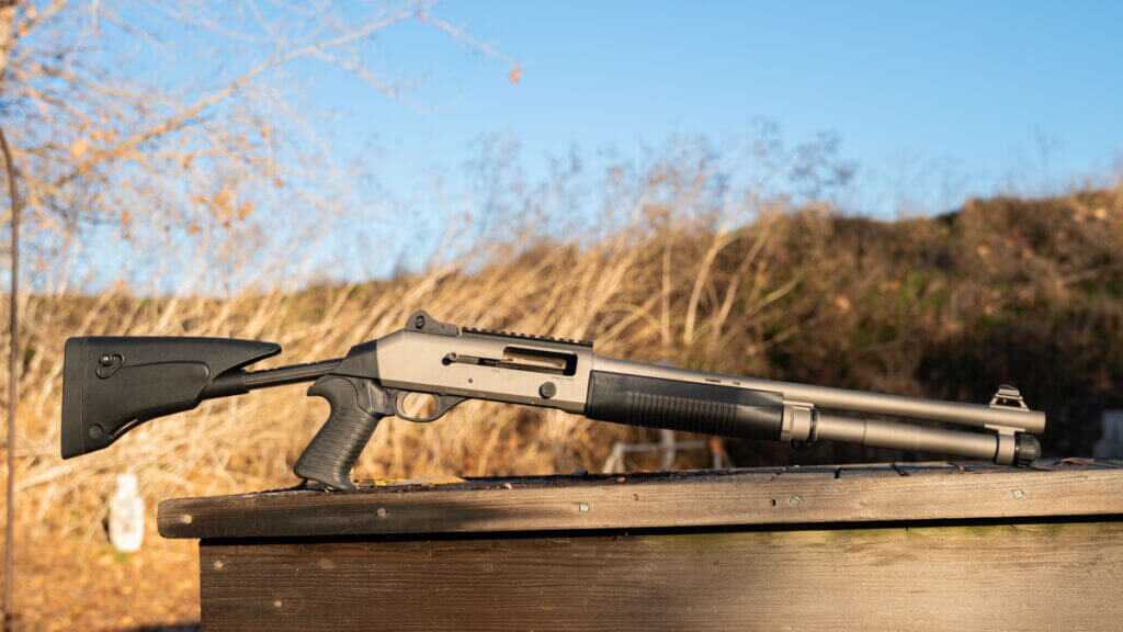 Benelli M4 EXT in H2O finish with 18.5 inch barrel and factory 7+1 tube