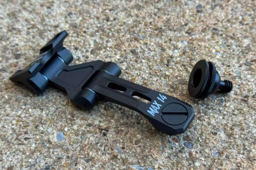 MAX14 standard screw installed with oversized screw shown for quick torque or removal