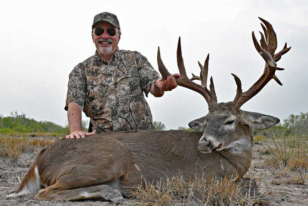 280 Ackley Improved drops a 24-point south Texas whitetail scoring 217 5/8 with a custom Remington 700-based rifle