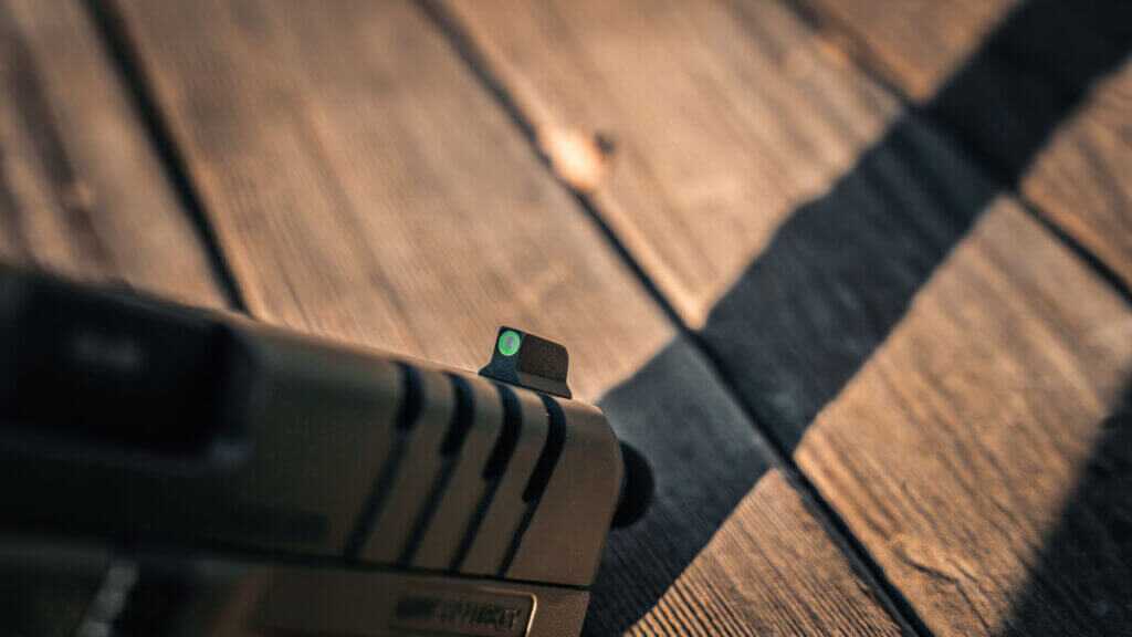 Steel tritium suppressor height sights on SAR9 SOCOM